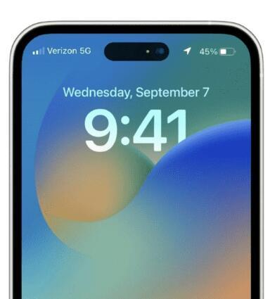 iOS 16锁屏：iPhone 14 Pro屏幕显示细节曝光