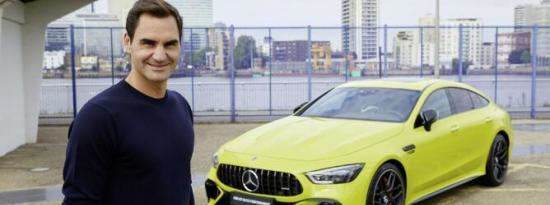 梅赛德斯将AMG GT 4门网球涂成黄色以纪念罗杰费德勒