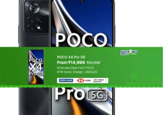 PocoX4Pro5G在Flipkart的Dhamaka交易中售价为14999卢比