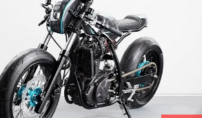 一次性SuzukiDR650CafeRacer看起来修长运动且极具诱惑力
