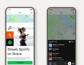 Strava健身应用程序在最新更新中添加了Spotify集成