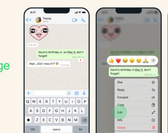 您终于可以在WhatsApp上编辑消息