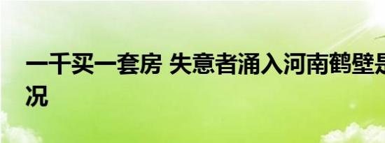 一千买一套房 失意者涌入河南鹤壁是什么情况