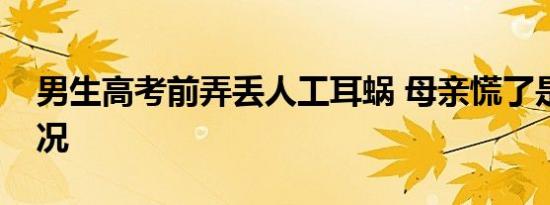 男生高考前弄丢人工耳蜗 母亲慌了是什么情况