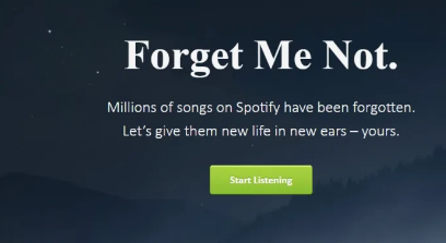 Forgotify是一个有趣的网站可让您发现Spotify流为0的歌曲