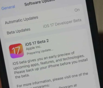 苹果发布iOS17和iPadOS17Beta2