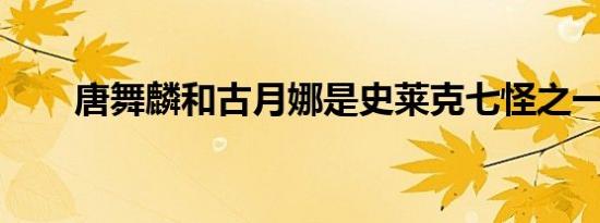 唐舞麟和古月娜是史莱克七怪之一吗