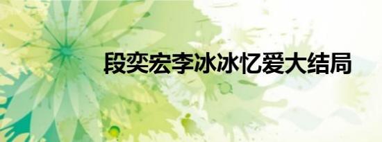 段奕宏李冰冰忆爱大结局
