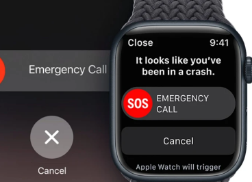 AppleWatch通过碰撞检测拯救驾驶员生命