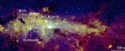 詹姆斯韦伯太空望远镜凝视银河系中心的暗分子云