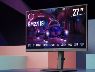 CoolerMasterGM2711S预览为新型27英寸IPS游戏显示器具有180Hz刷新率和先进的无反射技术