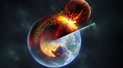 地幔内的巨大异常可能是形成月球的碰撞的残余物