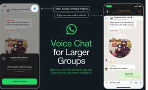 WhatsApp正在添加一种与大型群组进行语音聊天的新方式