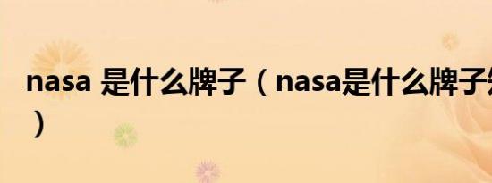nasa 是什么牌子（nasa是什么牌子知识介绍）