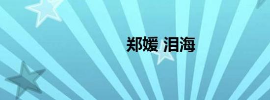 郑媛 泪海