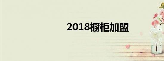 2018橱柜加盟
