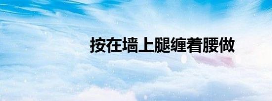 按在墙上腿缠着腰做