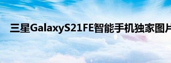 三星GalaxyS21FE智能手机独家图片泄露