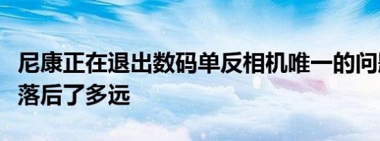 尼康正在退出数码单反相机唯一的问题是佳能落后了多远