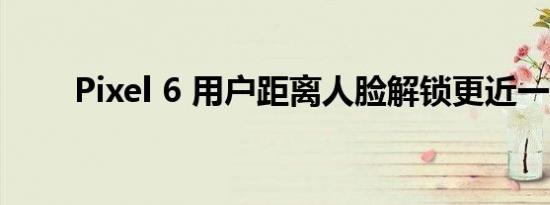 Pixel 6 用户距离人脸解锁更近一步