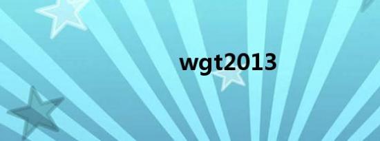 wgt2013
