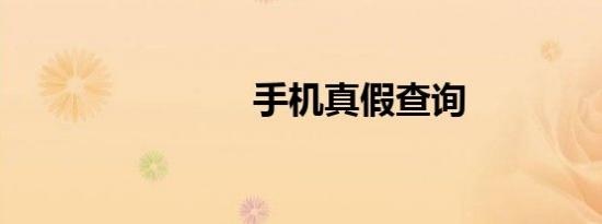 手机真假查询