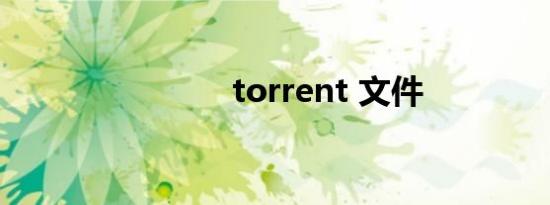 torrent 文件