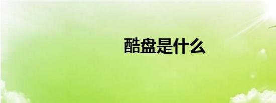 酷盘是什么
