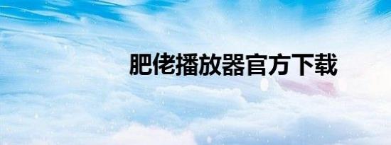 肥佬播放器官方下载