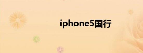 iphone5国行