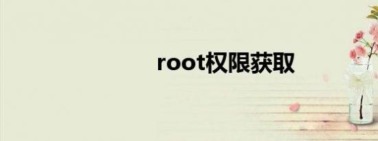 root权限获取