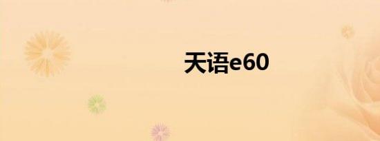 天语e60