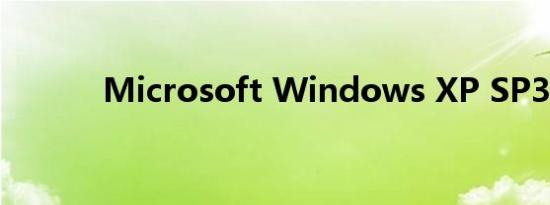 Microsoft Windows XP SP3